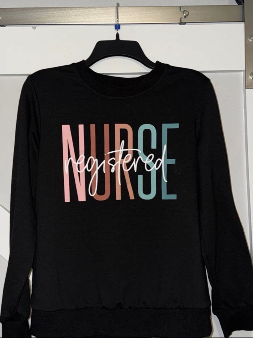 Registered Nurse Graphic Sweatshirt - Black